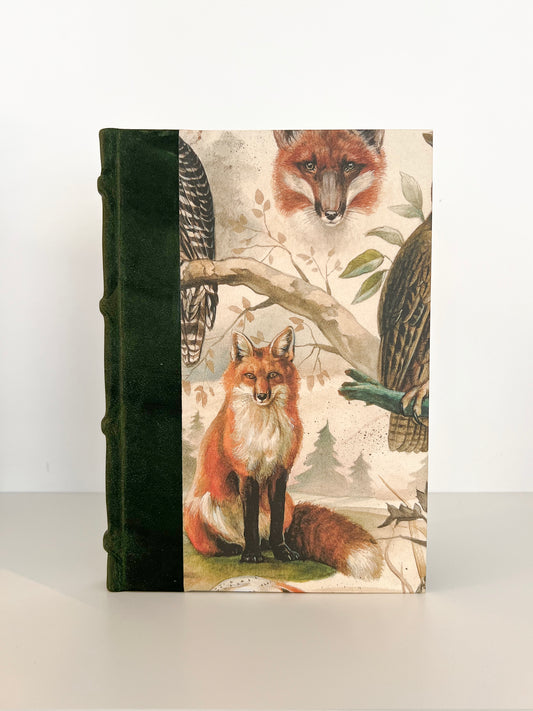 CUADERNO A5 Zorro y Búho Verde