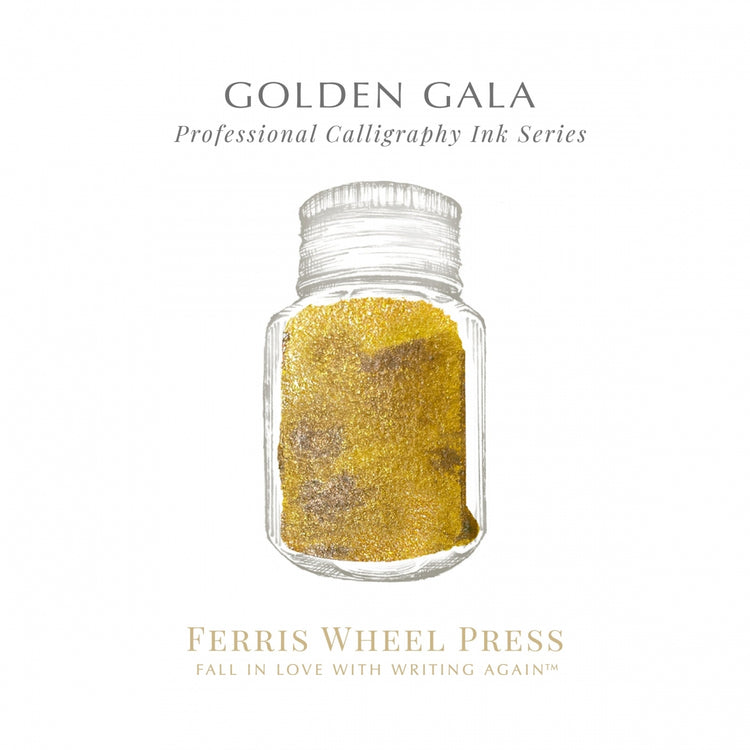 TINTA CALIGRÁFICA FERRIS WHEELS PRESS Golden Gala