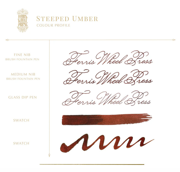 TINTA FERRIS WHEELS PRESS Steeped Umber 38ml